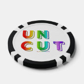 SlipperyJoe's unausgegorene, lebendige Regenbogenf Pokerchips (Einzeln)