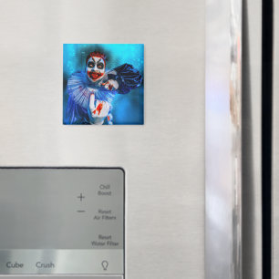 SlipperyJoe's unheimliche Halloween-Clown-Figur be Magnet