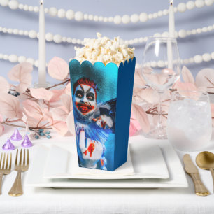 SlipperyJoe's unheimliche Halloween-Clown-Figur ve Geschenkschachtel