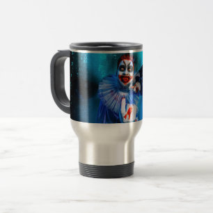 SlipperyJoe's unheimliche Halloween-Clown-Figur ve Reisebecher