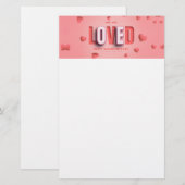 SlipperyJoe's Valentinstag-Geschenke romantischer Briefpapier (Vorne/Hinten)