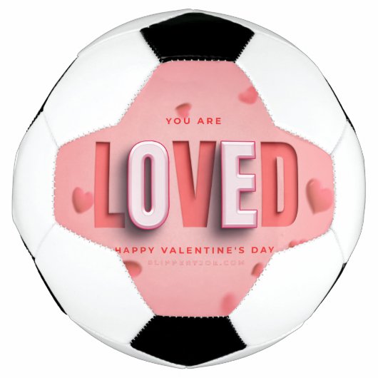 SlipperyJoe's Valentinstag-Geschenke romantischer Fußball (Vorderseite)