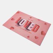 SlipperyJoe's Valentinstag-Geschenke romantischer Fußmatte (Schrägansicht)