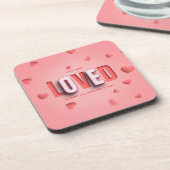 SlipperyJoe's Valentinstag-Geschenke romantischer Getränkeuntersetzer (Linke Seite)