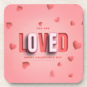 SlipperyJoe's Valentinstag-Geschenke romantischer Getränkeuntersetzer (Vorderseite)
