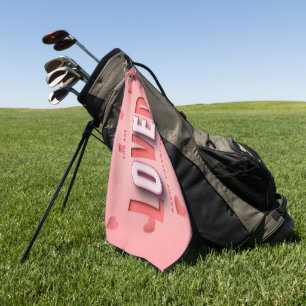 SlipperyJoe's Valentinstag-Geschenke romantischer  Golfhandtuch