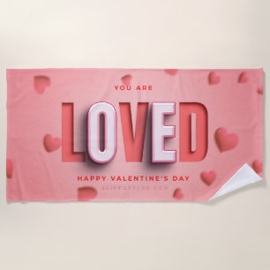 SlipperyJoe's Valentinstag-Geschenke romantischer Strandtuch
