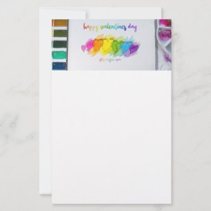 SlipperyJoe's Valentinstag Stimmung LGBTQ+ schwul Briefpapier