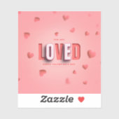 SlipperyJoe's Valentinstagsgeschenke romantischer Aufkleber (Blatt)