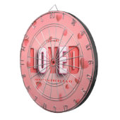 SlipperyJoe's Valentinstagsgeschenke romantischer  Dartscheibe (Vorderseite rechts)