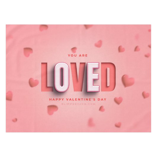 SlipperyJoe's Valentinstagsgeschenke romantischer Tischdecke (Vorderseite (Horizontal))