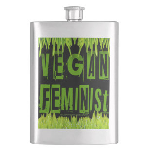 SlipperyJoe's vegane feministische aufmerksamkeits Flachmann