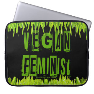SlipperyJoe's vegane feministische aufmerksamkeits Laptopschutzhülle