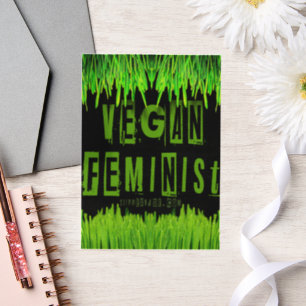 SlipperyJoe's vegane feministische aufmerksamkeits Pergament Einladungen