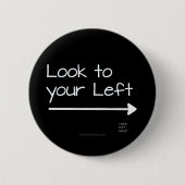 SlipperyJoe's verlassen aussehen lustig, dunkel Pf Button (Vorderseite)