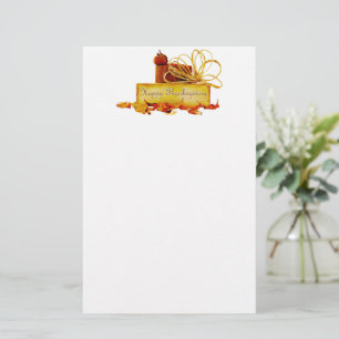 SlipperyJoe's warme festliche Thanksgiving-Stimmun Briefpapier