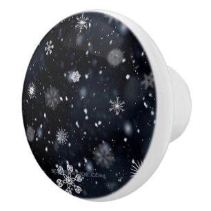 SlipperyJoes Weihnachten winterlich magisch friedl Keramikknauf