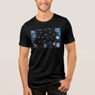 SlipperyJoes Weihnachten winterlich magisch friedl Tri-Blend Shirt