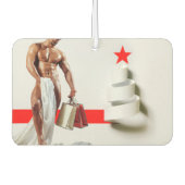 SlipperyJoe's Weihnachts-Shopping-White Paper Spir Autolufterfrischer (Vorderseite)