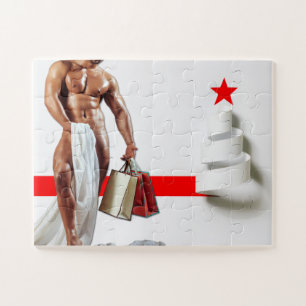 SlipperyJoe's Weihnachts-Shopping-White Paper Spir Puzzle