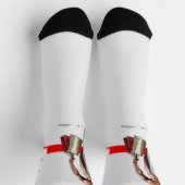 SlipperyJoe's Weihnachts-Shopping-White Paper Spir Socken (Oben)