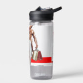 SlipperyJoe's Weihnachts-Shopping-White Paper Spir Trinkflasche (Links)