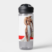 SlipperyJoe's Weihnachts-Shopping-White Paper Spir Trinkflasche (Vorderseite)