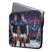 SlipperyJoe's Weihnachtsbäume Urlaub bunt vib Laptopschutzhülle (Vorderseite Links)