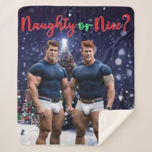 SlipperyJoe's Weihnachtsbäume Urlaub bunt vib Sherpadecke