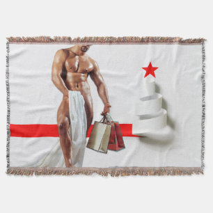 SlipperyJoe's Weihnachtseinkauf weißes Papier Spir Decke