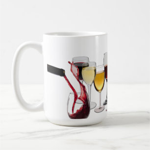 SlipperyJoe's Weingläser freche Anspielung rot wei Kaffeetasse