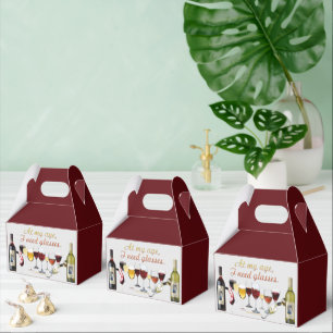 SlipperyJoe's Weingläser freche Wortspielerei rot Geschenkschachtel