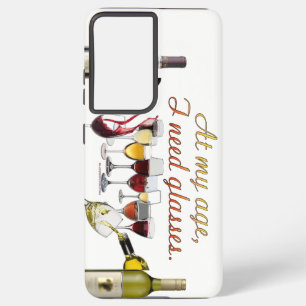 SlipperyJoe's Weintrinkgefäß freche Wortspielerei  Samsung Galaxy Hülle