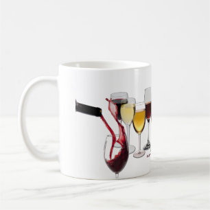 SlipperyJoe's Weintrinkgeschirr freche Wortspieler Kaffeetasse