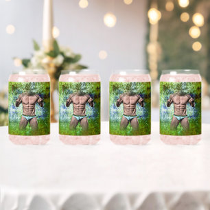 SlipperyJoe's weißer muskulöser sexy Mann Speedo s Dosenglas