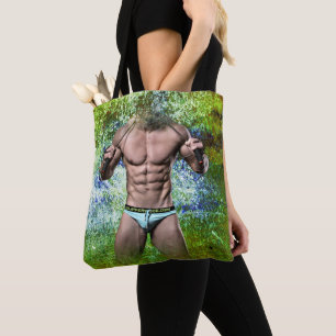 SlipperyJoe's weißer muskulöser sexy Mann Speedo s Tasche