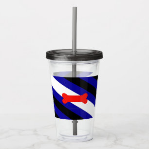 SlipperyJoes Welpen-Spiel-Stolzflagge ausdrücken K Acryltrinkbecher