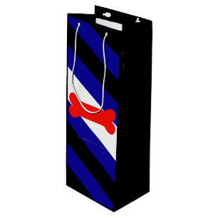 SlipperyJoes Welpen-Spiel-Stolzflagge ausdrücken K Geschenktüte Für Weinflaschen