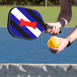 SlipperyJoes Welpen-Spiel-Stolzflagge ausdrücken K Pickleball Schläger