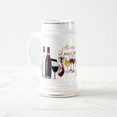 SlipperyJoe's Wine Glasses fermentierter Traubenwe Bierglas (Vorderseite Links)