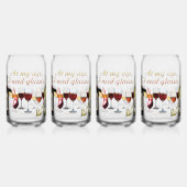 SlipperyJoe's Wine Glasses fermentierter Traubenwe Dosenglas (Hinten)