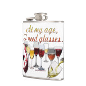 SlipperyJoe's Wine Glasses fermentierter Traubenwe Flachmann (Links)