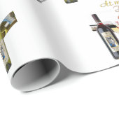 SlipperyJoe's Wine Glasses fermentierter Traubenwe Geschenkpapier (Rolleneckpunkt)