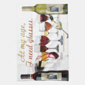 SlipperyJoe's Wine Glasses fermentierter Traubenwe Geschirrtuch (Vertikal)