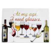 SlipperyJoe's Wine Glasses fermentierter Traubenwe Große Geschenktüte (Vorderseite)