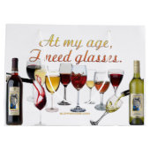 SlipperyJoe's Wine Glasses fermentierter Traubenwe Große Geschenktüte (Rückseite)