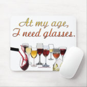 SlipperyJoe's Wine Glasses fermentierter Traubenwe Mousepad (Mit Mouse)