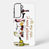 SlipperyJoe's Wine Glasses fermentierter Traubenwe Samsung Galaxy Hülle (Rückseite)