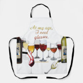 SlipperyJoe's Wine Glasses fermentierter Traubenwe Schürze (Vorderseite)