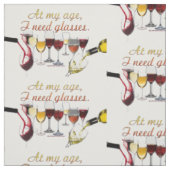 SlipperyJoe's Wine Glasses fermentierter Traubenwe Stoff (Muster)